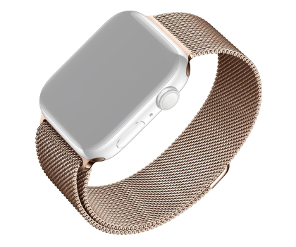 Pasek i akcesoria do zegarków FIXED Mesh Strap do Apple Watch 40/41/42 mm rose gold